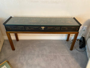 Mid Century Chinoiserie Oriental Inspired "Drexel Heritage"- Et Cetera Console Table