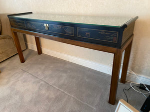 Mid Century Chinoiserie Oriental Inspired "Drexel Heritage"- Et Cetera Console Table