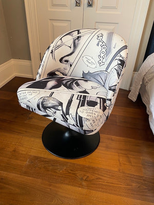Teb Interiors Inc. Comic Book Swivel Chair (*condition)