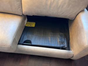 Tan Leather Sofa Bed from The Chesterfield Shop