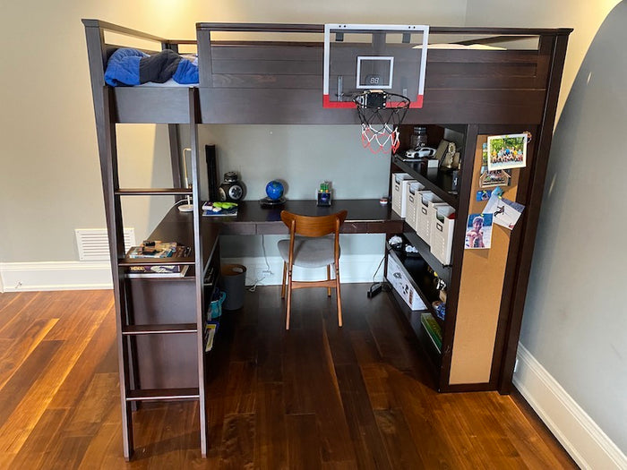 Pottery Barn Teen, Sleepy & Study Loft Bed