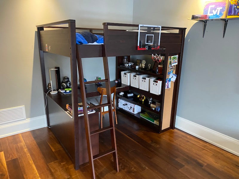 Pottery Barn Teen, Sleepy & Study Loft Bed
