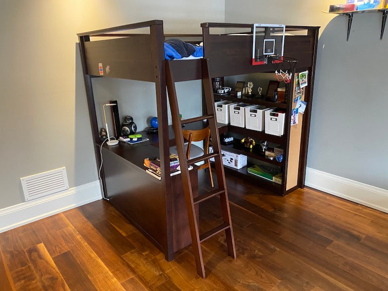 Pottery Barn Teen, Sleepy & Study Loft Bed
