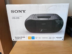 Sony CFD-S70 CD/Cassette Boom Box with Radio (IN BOX)