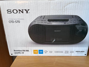 Sony CFD-S70 CD/Cassette Boom Box with Radio (IN BOX)