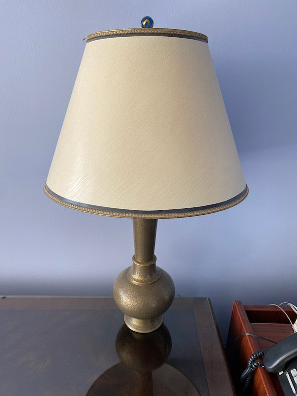 Pair of Metal Table Lamps