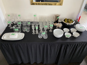 Designer Glassware & Porcelain Lot