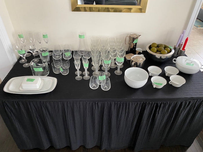 Designer Glassware & Porcelain Lot