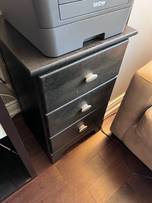 3-Drawer Side Table
