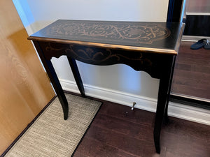 Bombay Company Black & Gold Small Console Table