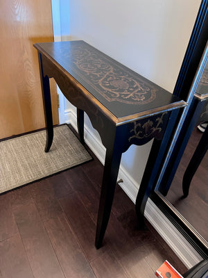 Bombay Company Black & Gold Small Console Table
