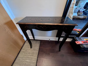 Bombay Company Black & Gold Small Console Table