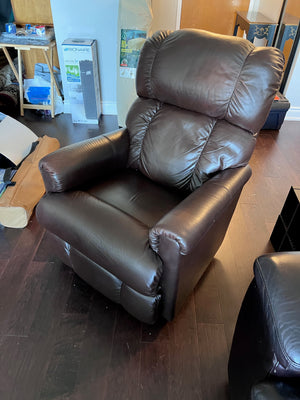 La-Z-Boy® Pinnacle Brown Leather Recliner-Rocker
