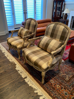 2 Bernhardt Bergere Chairs