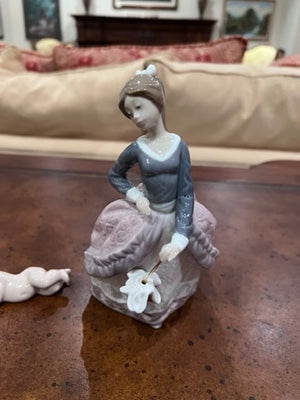 2 Lladro Figurines (Evita 5212 Girl w/Umbrella & "Little Jesus III")