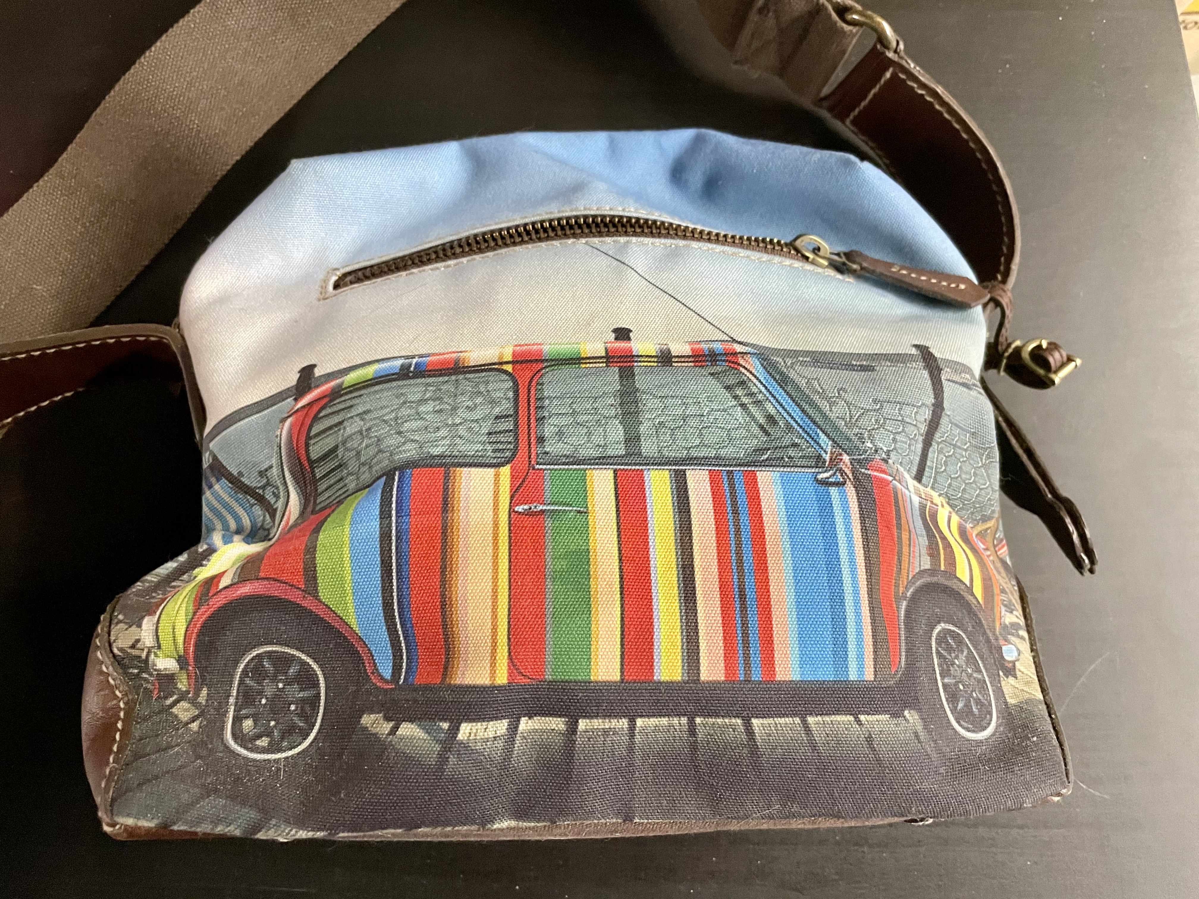 Paul Smith Mini Cooper Cross Body Multicolor Canvas Messenger Bag # 2