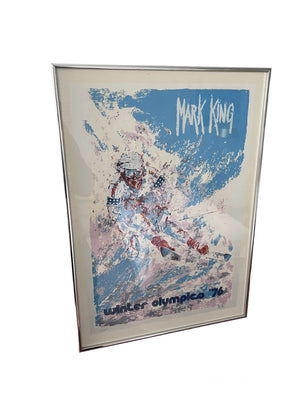 RARE Mark King Winter Olympics '1976 Signed & Numbered (101/325) Framed Color Serigraph