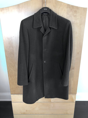 Men's Hugo Boss Black Cashmere-Wool Long Coat