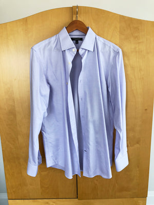 Men's Banana Republic Non-Iron Slim Fit Light Pink Shirt- Size M