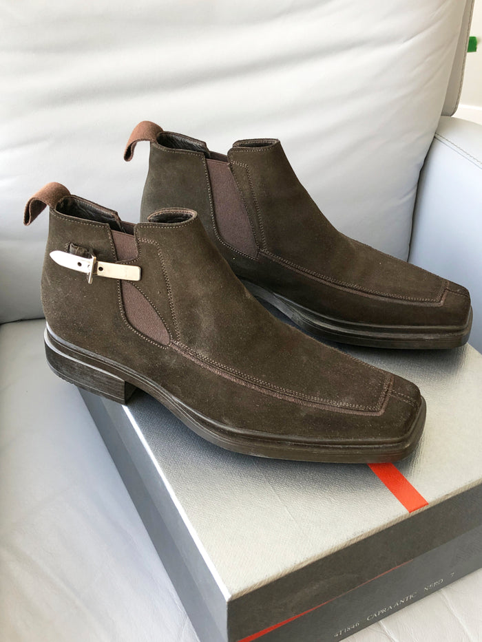 Men's Cesare Paciotti Brown Suede Boots