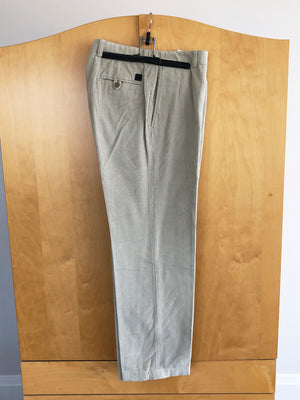 Men's Hugo Boss White Corduroy Pants