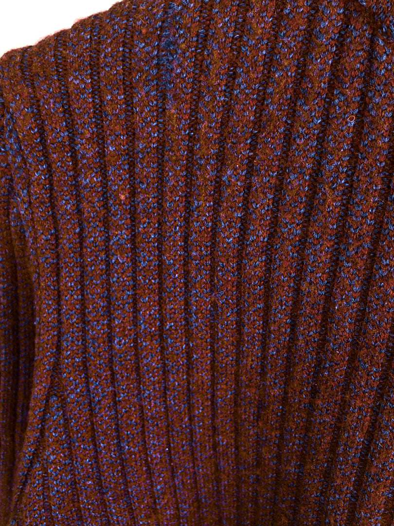 Men s Z Zegna Sport Red Wool Full Zip Sweater
