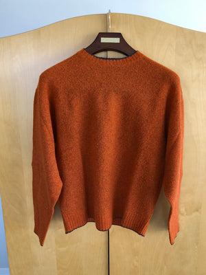 Men's Robert Talbott Orange Wool Sweater- Size M