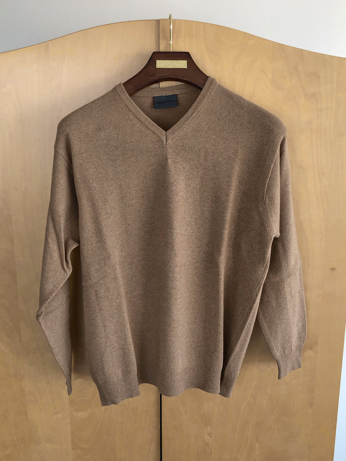 Men's Giramondo Beige Wool Sweater