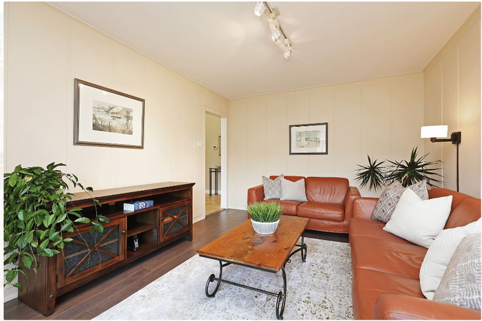 Brown Leather Love Seat