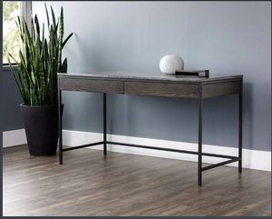 *BRAND NEW Sunpan Lanka Grey Marble Top Console Table/Desk (*Retail value $2,499)