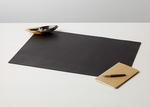 *BRAND NEW CB2 REIN BLACK LEATHER BLOTTER (*Retail value $139)