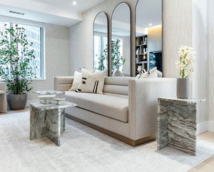*BRAND NEW Sunpan Talbot Sofa + 3 Kelly Wearstler Cushions (*Retail value $5,000)