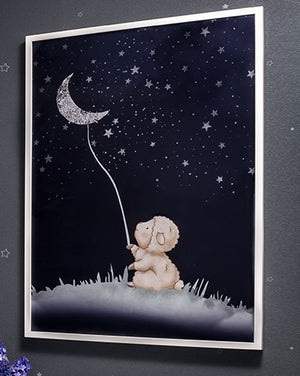 *BRAND NEW Custom Wall Art in White Frame (*Retail value $300)