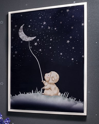 *BRAND NEW Custom Wall Art in White Frame (*Retail value $300)
