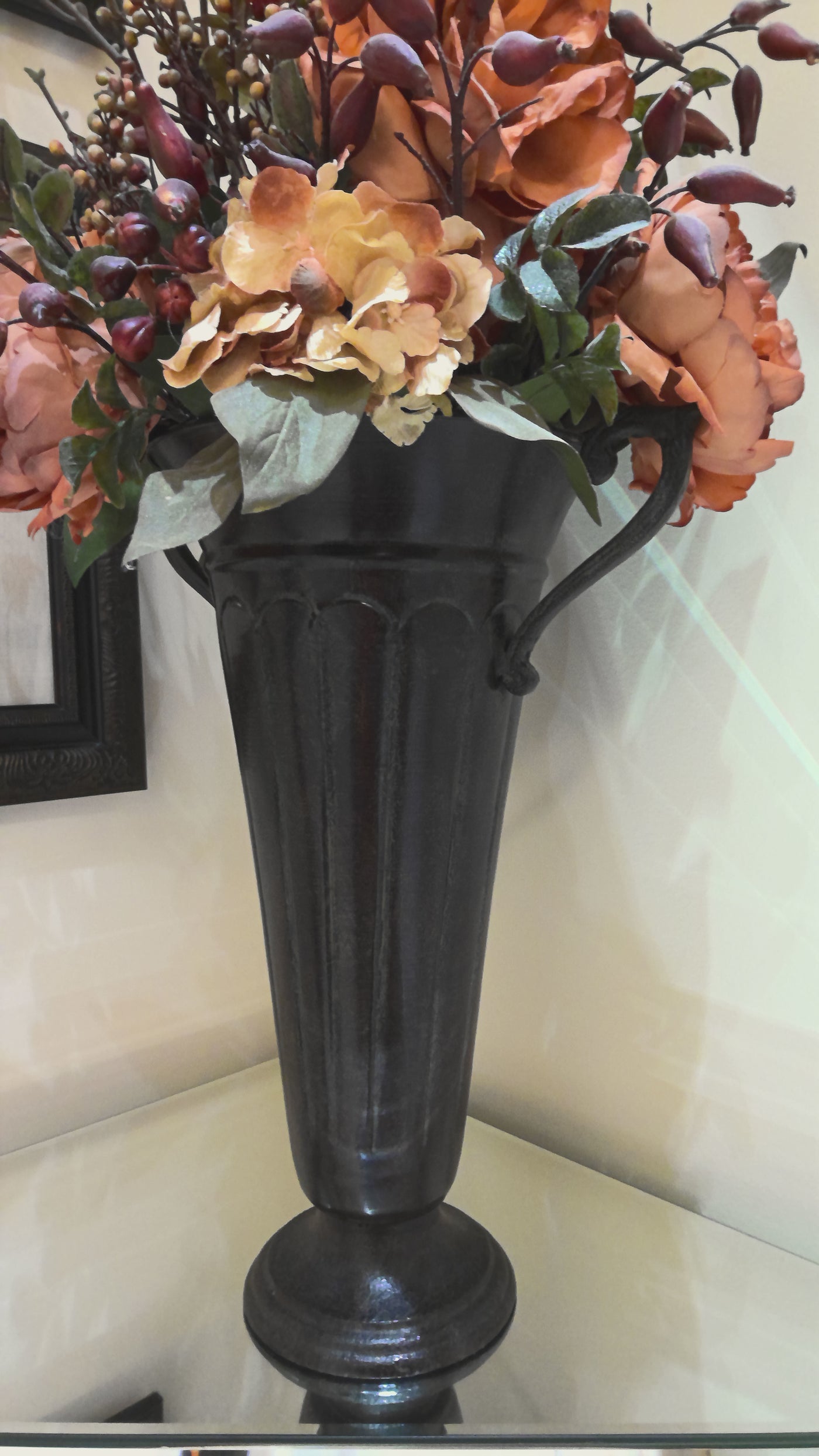 Dried flowers in metal urn Sell My Stuff Canada Canada's Content