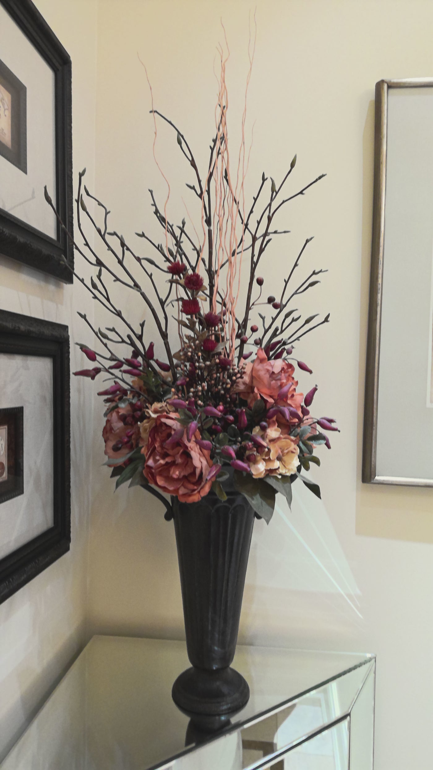 Dried flowers in metal urn Sell My Stuff Canada Canada's Content