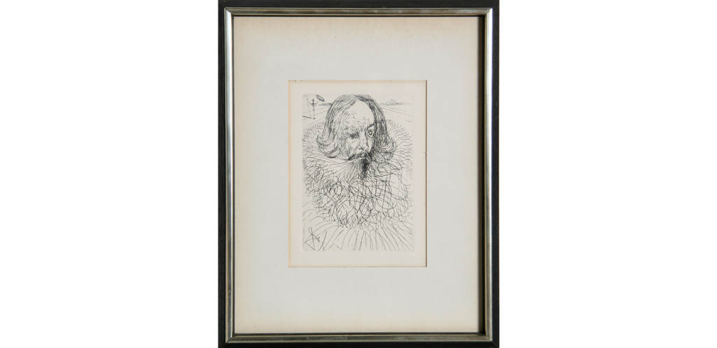 Salvador Dalí 'Cervantes' Etching, signed in the plate- (Collector's Guild Authentication)