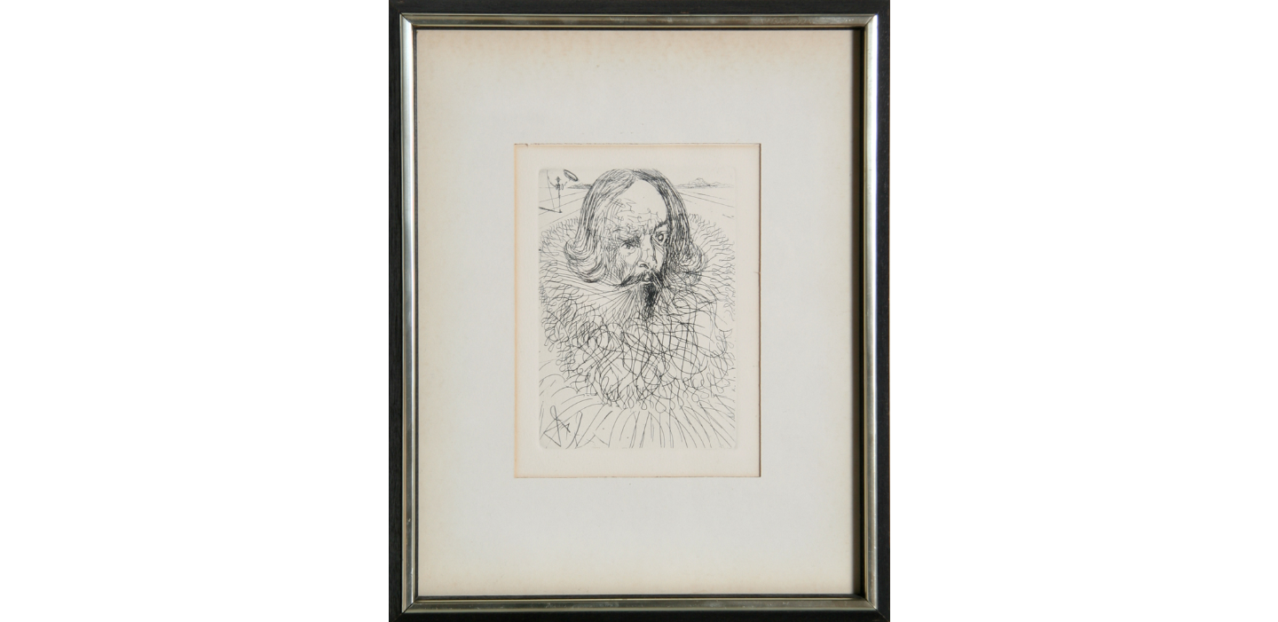 Salvador Dalí 'Cervantes' Etching, signed in the plate- (Collector's Guild Authentication)
