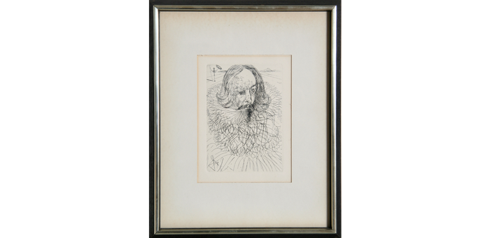 Salvador Dalí 'Cervantes' Etching, signed in the plate- (Collector's Guild Authentication)