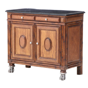 Thomasville "Ernest Hemingway Collection" Kilimanjaro King Bed + 2 Nightstands