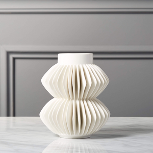 *BRAND NEW CB2 Celia White Porcelain Vase (*Retail value 29.95)