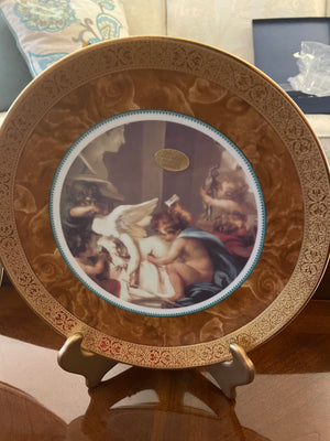 3 L'etoile Porcelain de Limoges France Plates