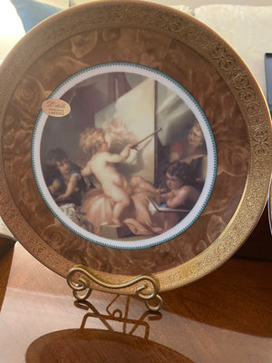 3 L'etoile Porcelain de Limoges France Plates