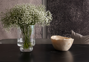 *BRAND NEW CB2 Onyx Raw Edge Bowl (*Retail value $189)