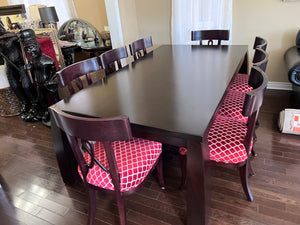 Designer Dining Table + 8 Chairs Imported from South Africa