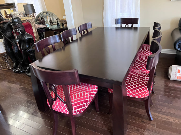 Designer Dining Table + 8 Chairs Imported from South Africa